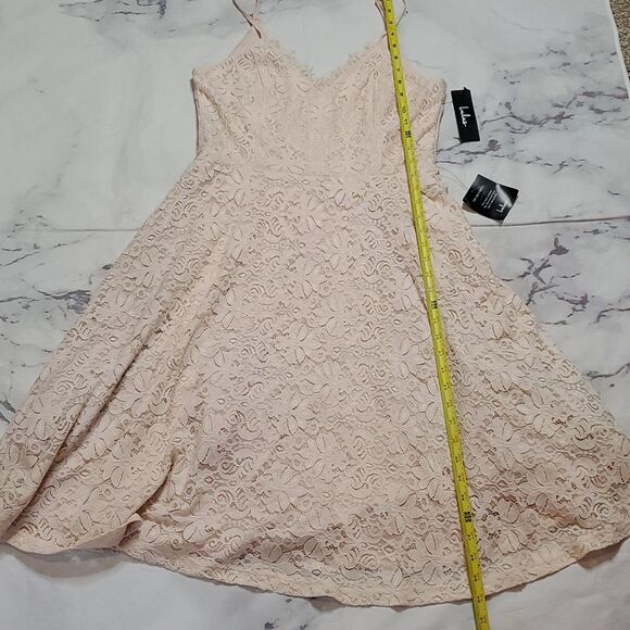 Lulus Cream Lace Midi Dress - Picture 7 of 8